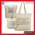 Custom Tote Bag Weekend Forecast Drinking Gift Cotton Shopper Vodka wine