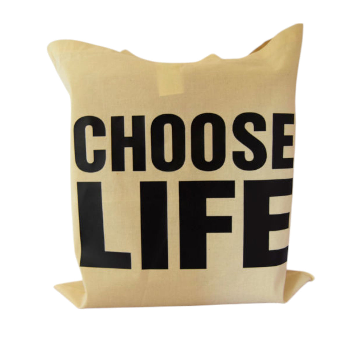 Choose Life Motivational Cotton Tote Bag – Inspirational Reusable Shopper