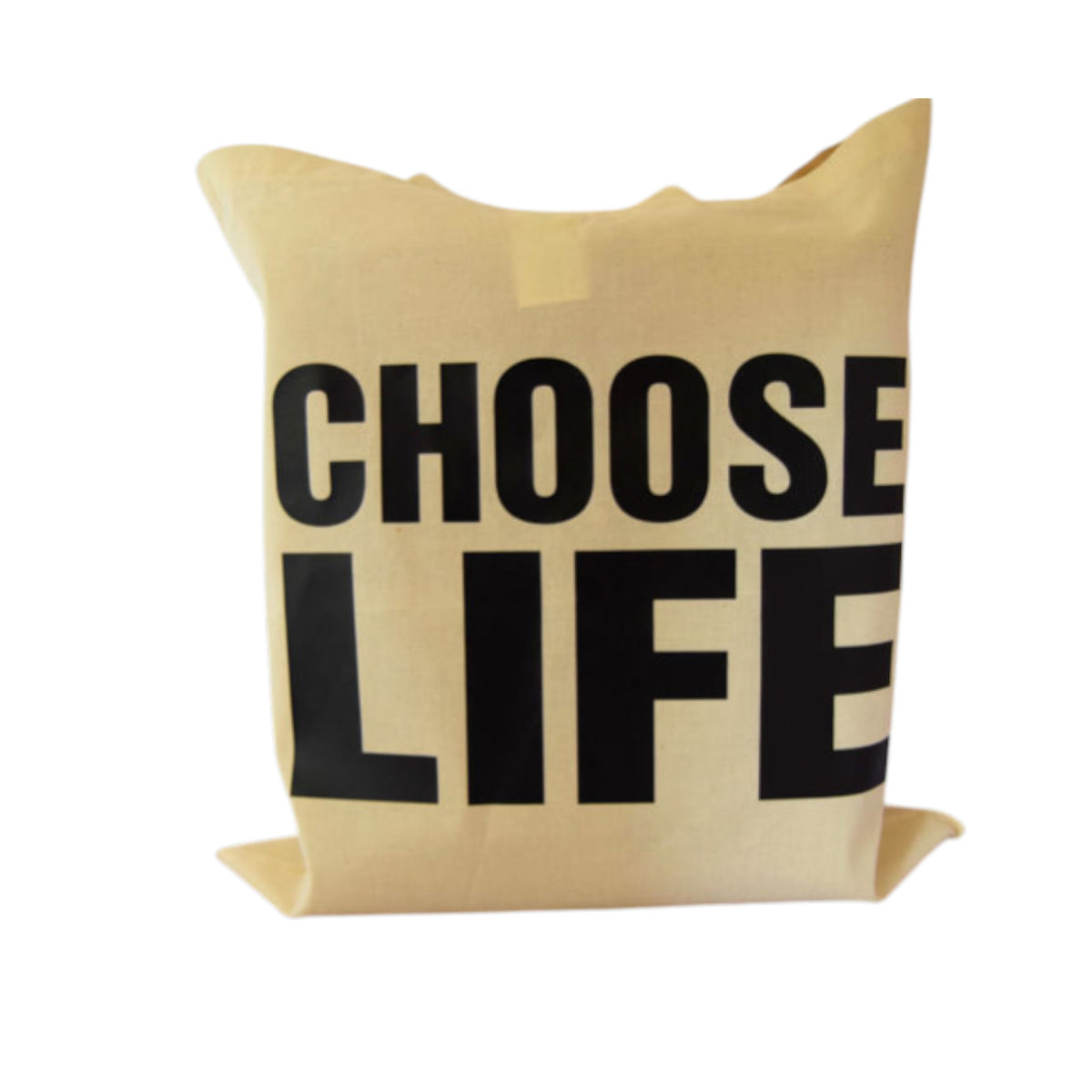 Choose Life Motivational Cotton Tote Bag – Inspirational Reusable Shopper