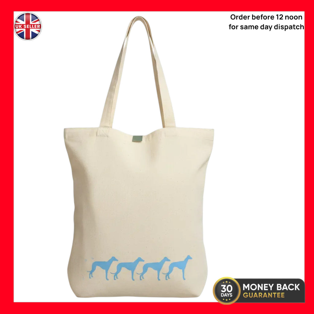 Greyhound Dog Cotton Tote Bag Shopper Shopping Bag Dog Lover Gift
