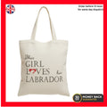 This Girl Loves Her Labrador Cotton Tote Bag – Dog Lover Gift