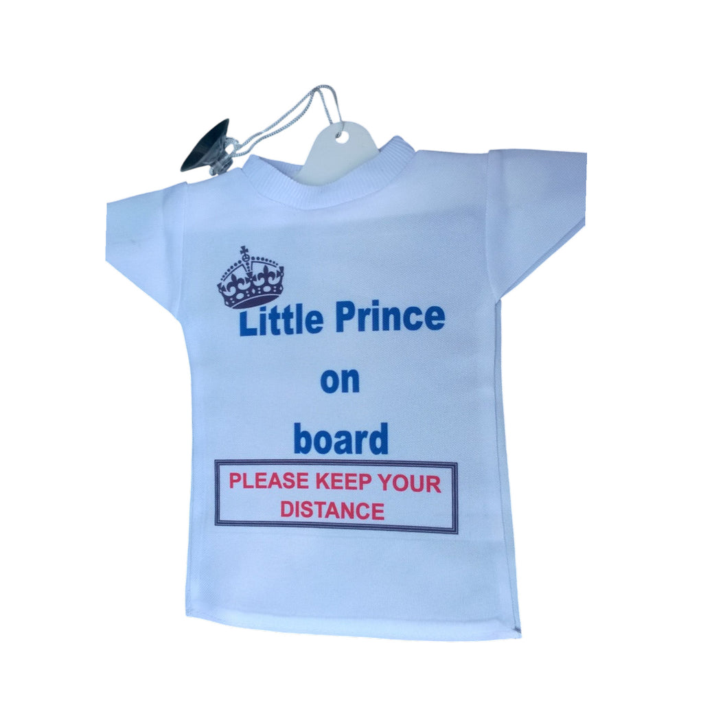 Prince On Board Car Hanging Mini T-Shirt