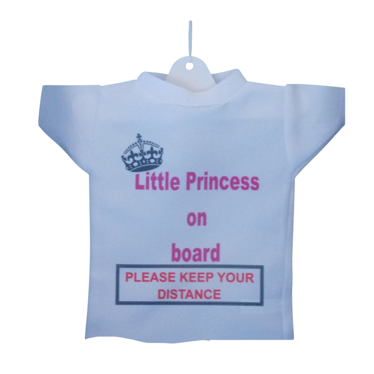 Princess On Board Car Hanging Mini T-Shirt