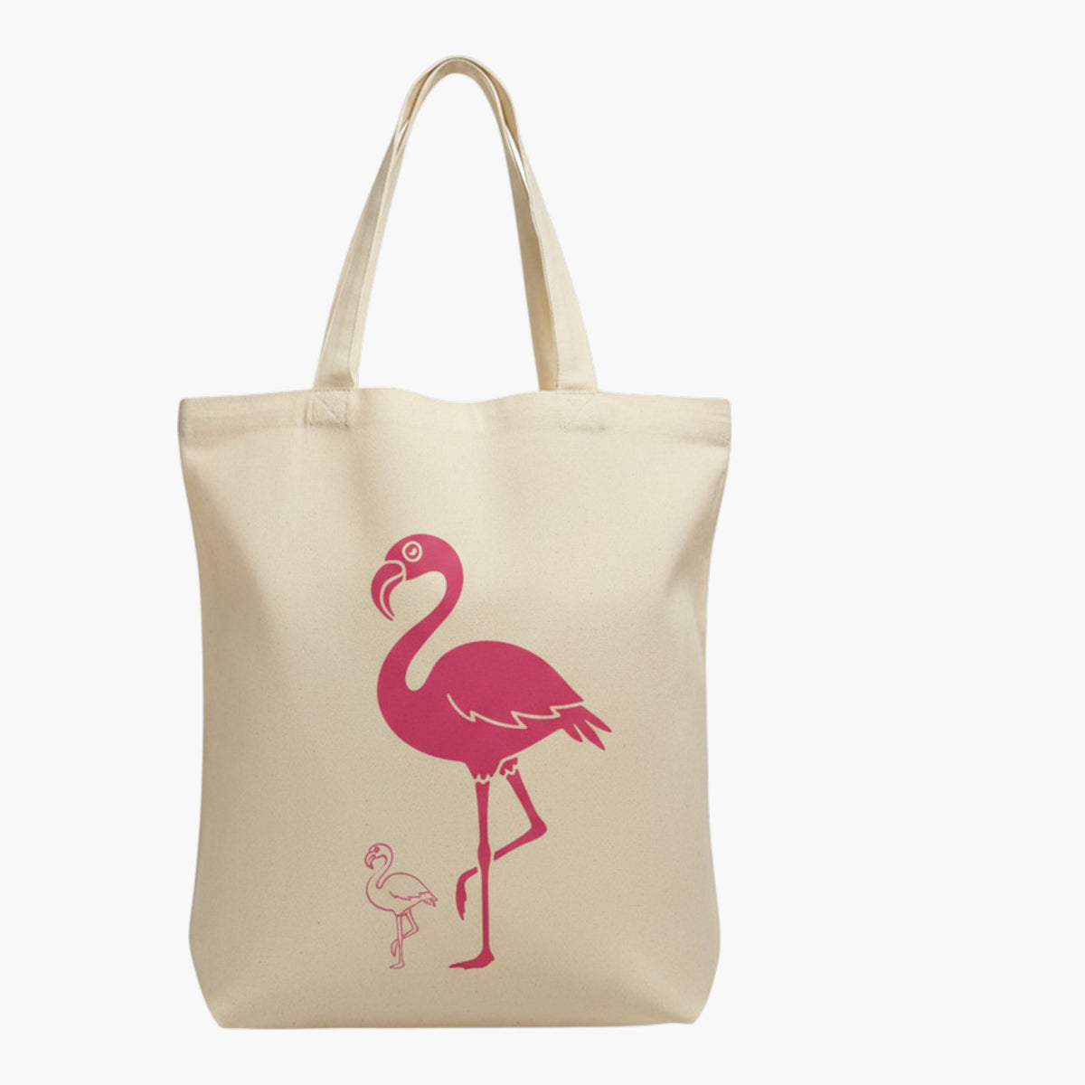 Pink Flamingo Cotton Tote Bag – Bird & Wildlife Lover Gift