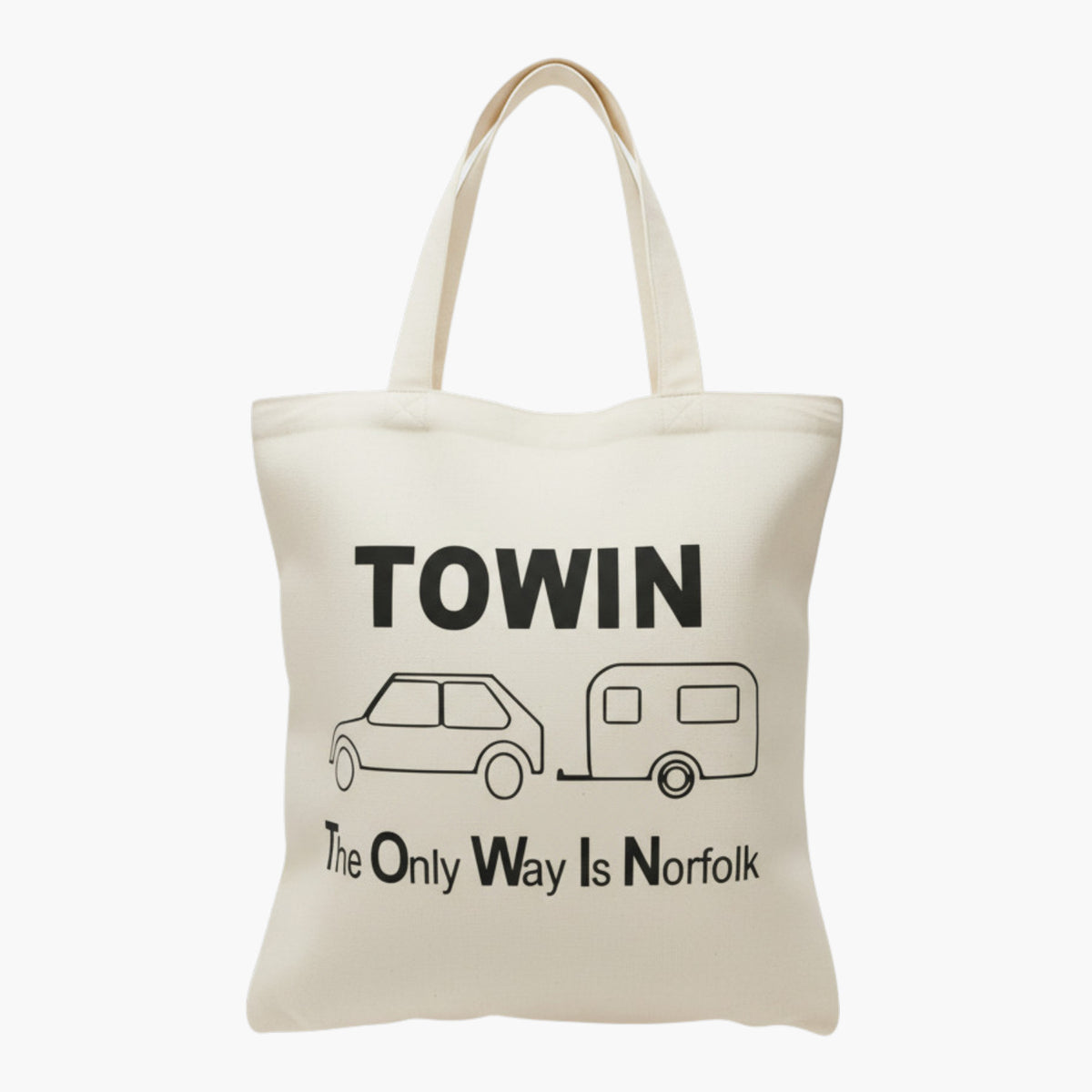 Norfolk Tote Bag TOWIN Caravan Camping Gift Cotton Shopper Norfolk Souvenir